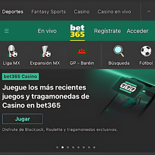 Instrucción Vaya al sitio web oficial de la casa de apuestas bet365