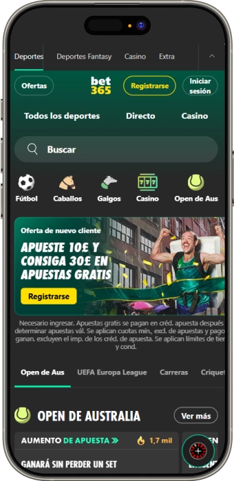 captura de pantalla de la página principal